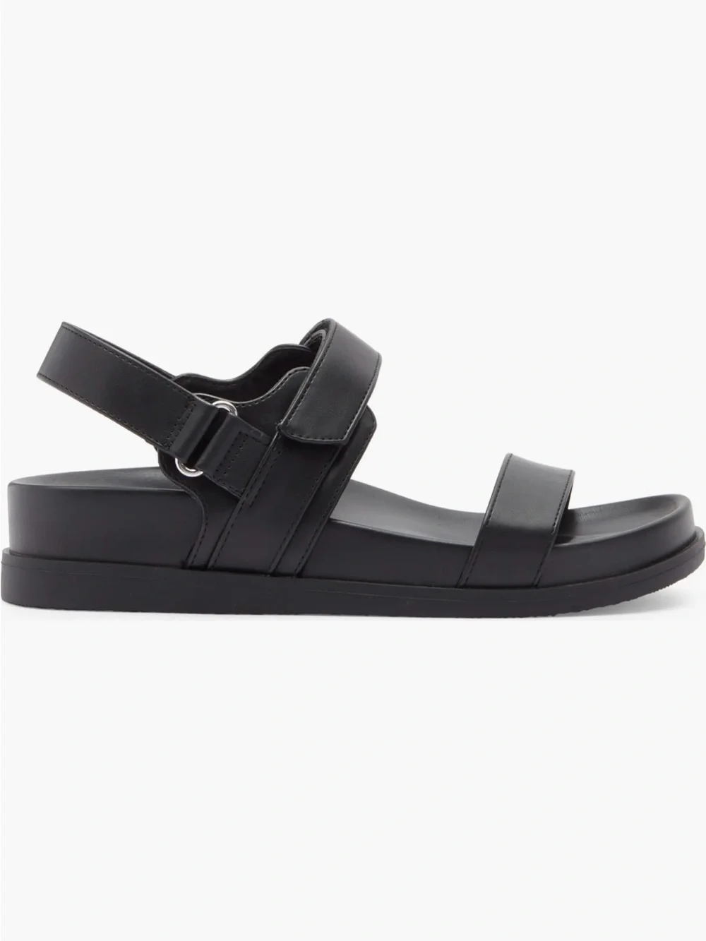NWT Dolce Vita Black Two-Strap Platform Sandals. Size 7